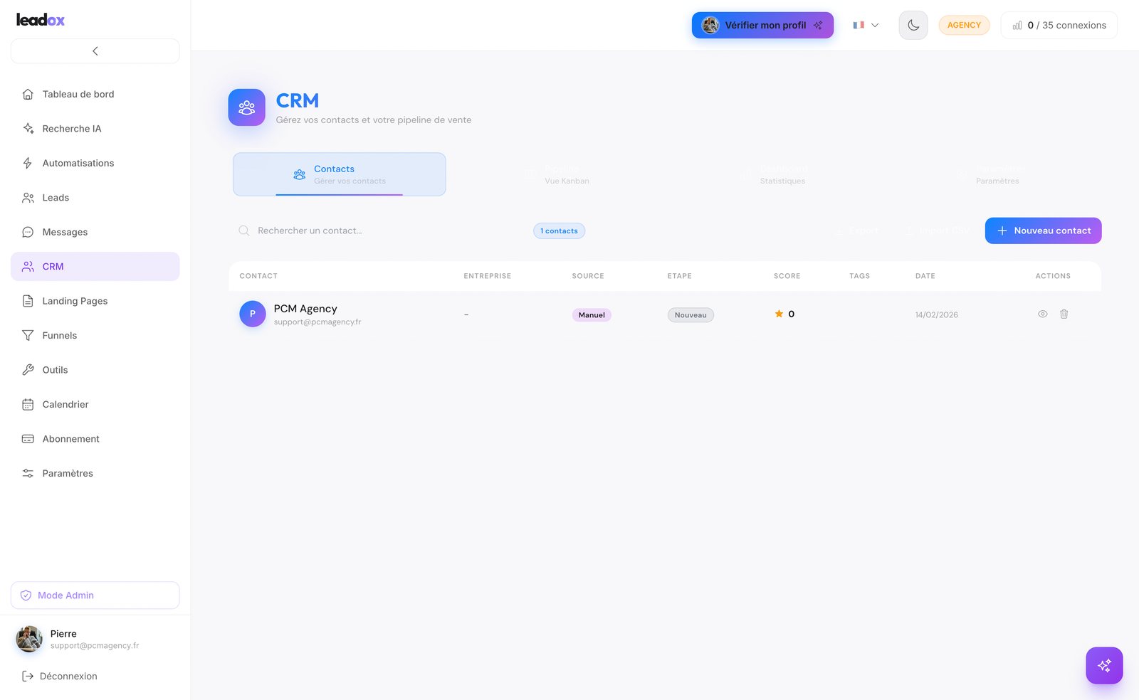 CRM intégré