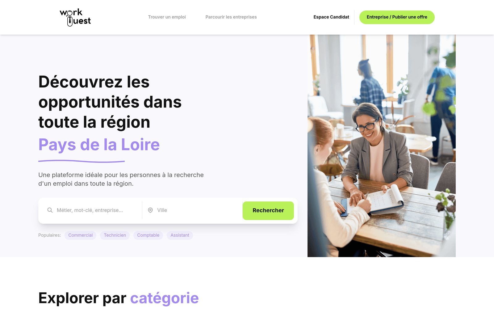Accueil de Work Ouest